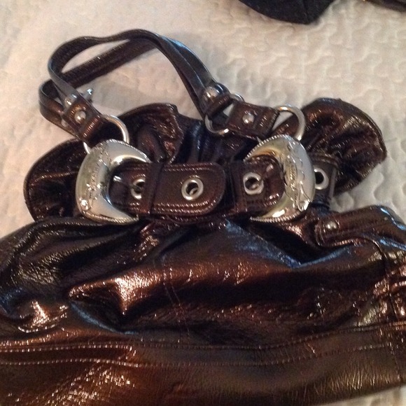 SOLD locally Kathy Van Zeeland Charcoal handbag