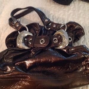 SOLD locally Kathy Van Zeeland Charcoal handbag