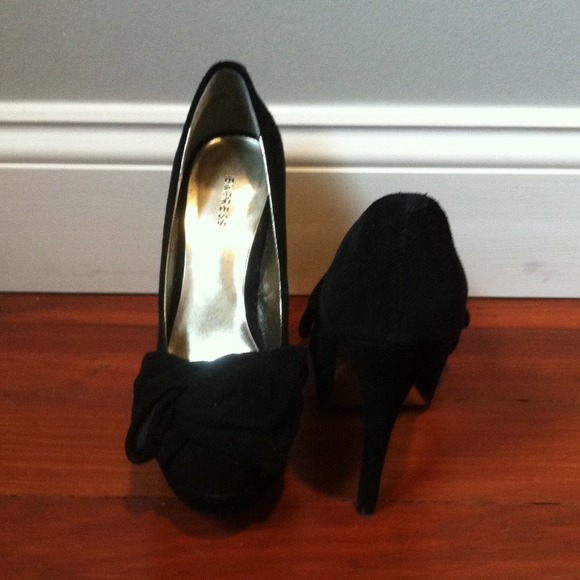Express Black Suede Stiletto