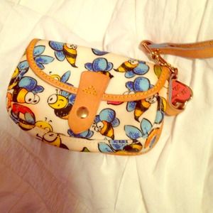 Dooney and Bourke bumble bee clutch/wristlet