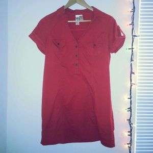 Simply Casual Red Short Dress