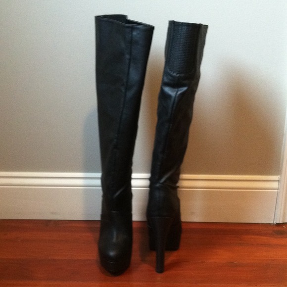 HOLD****Colin Stuart Knee High Platform Boots