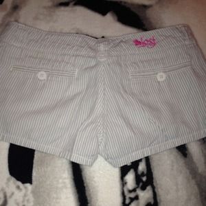 Pin stripe shorts!