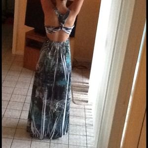Beautiful maxi dress with cut out back