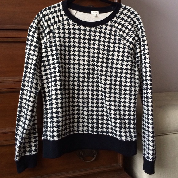 J. Crew Tops - Houndstooth Sweatshirt from JCrew
