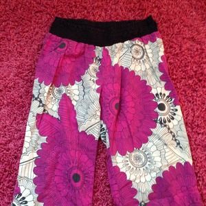 Magenta flora pj pants