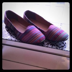 Cute Printed Flats -Size 7 & 8.5
