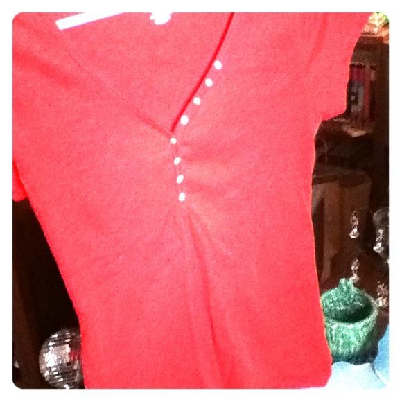 Red-orange Old Navy Henley