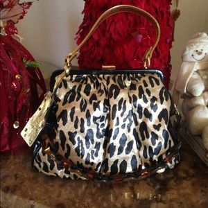 Betsey Johnson Leopard Chain Handbag💋