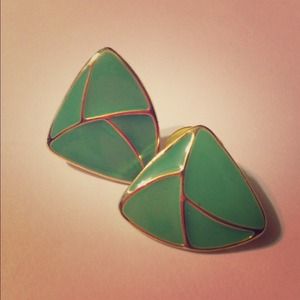 Vintage green earrings