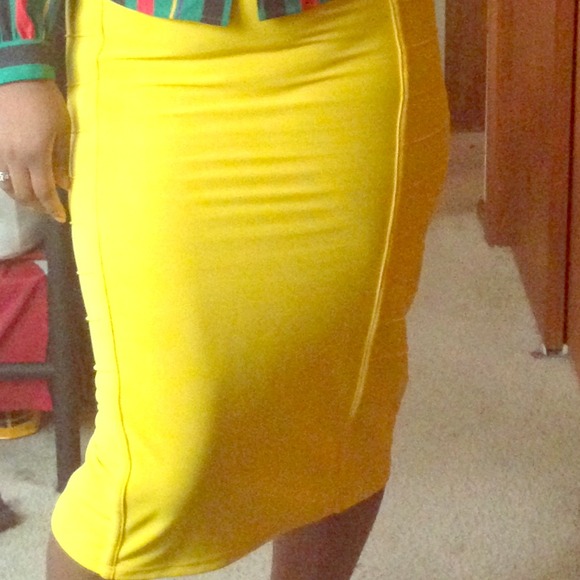 Yellow skirt