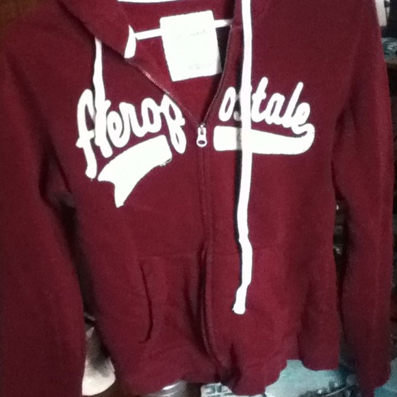 Maroon Aeropostale zip-up jacket
