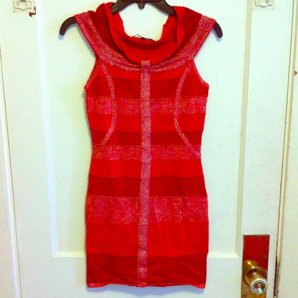 A red party dress