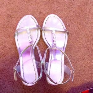 Silver heels