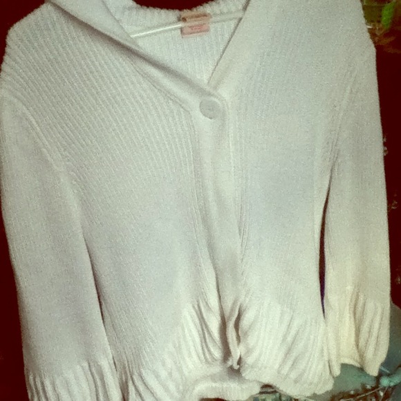 White Faded Glory sweater