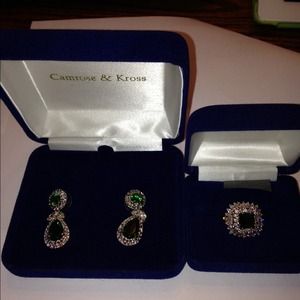 Camrose & Kross earrings and matching ring