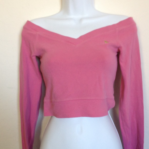 Pink cropped sweater