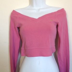 Pink cropped sweater