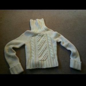 Crop sweater turtleneck