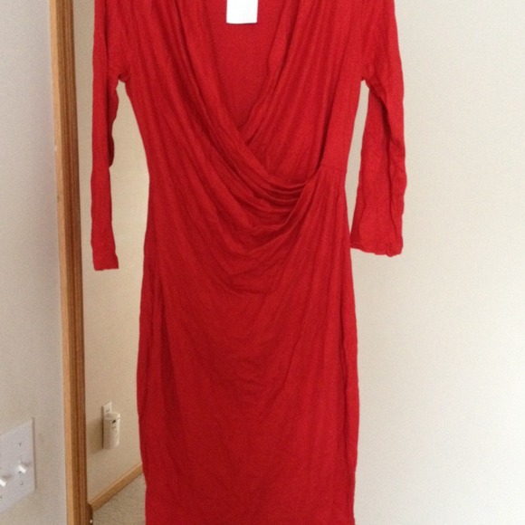 Red Jersey Dress - Picture 2 of 2