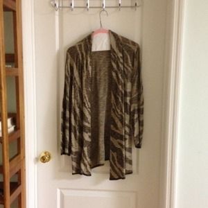 Abstract knit cardigan