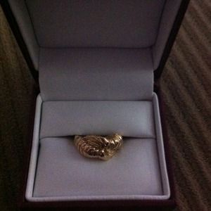 14K Gold Dome Ring hold!!!!