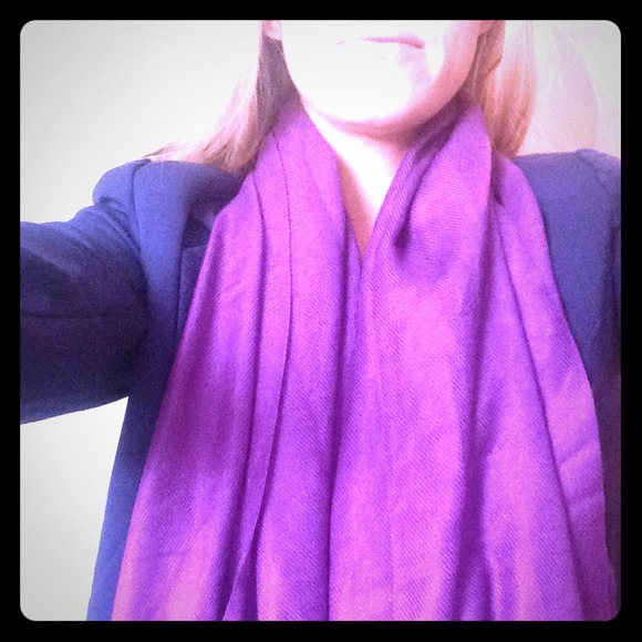 Purple scarf!