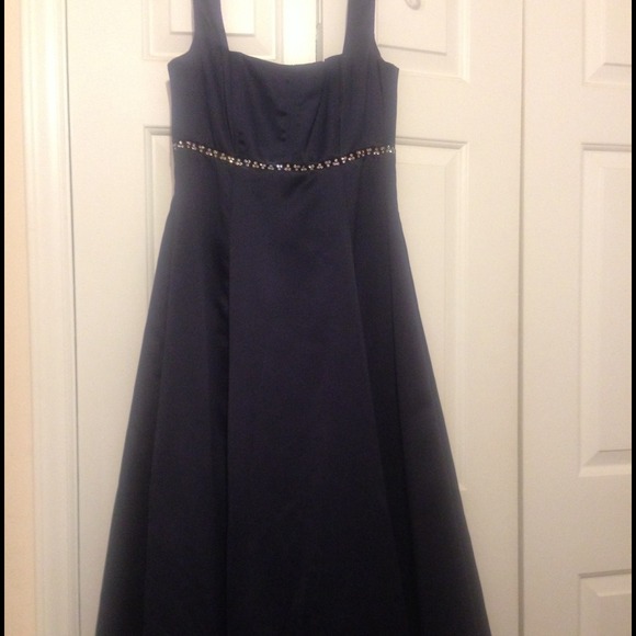 Navy blue prom dress - Picture 1 of 2