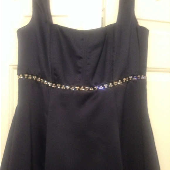 Navy blue prom dress - Picture 2 of 2