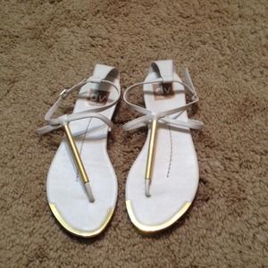 Dolce vita white archer gladiator sandals size 7