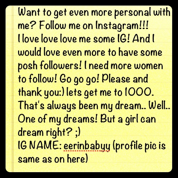 Go follow me. I follow back:)