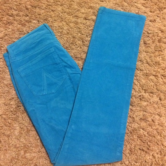 RESERVED Turquoise Corduroy Pants