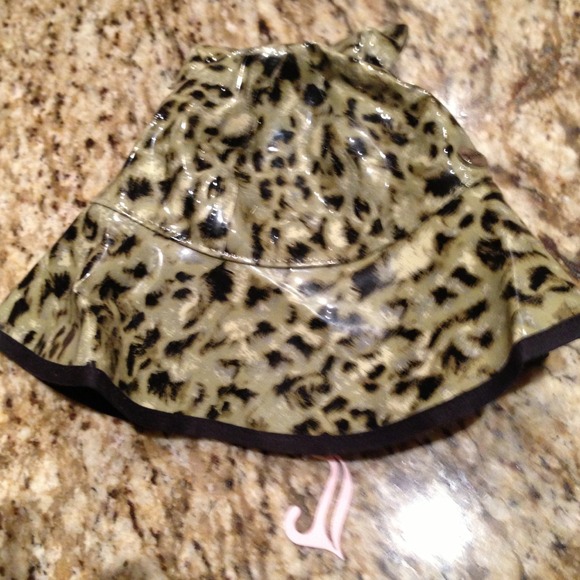 Juicy Couture animal print rain hat!