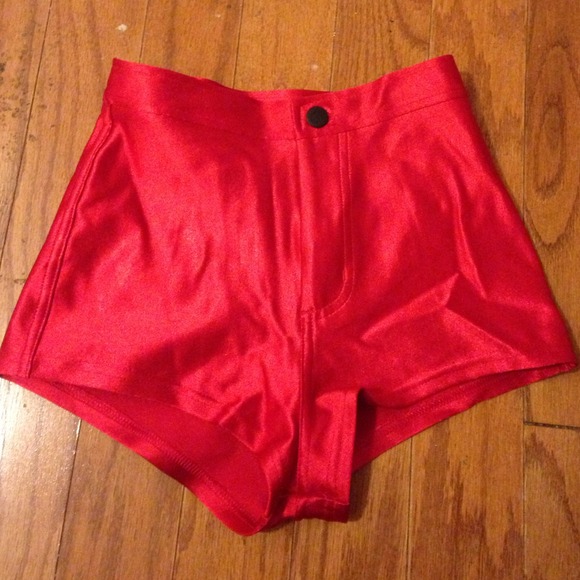 American Apparel Denim - High waisted disco shorts