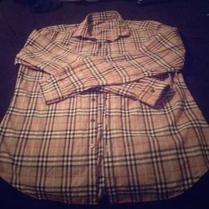 Men's Authentic Burberry Brit button down