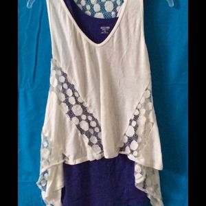White patterned tank top