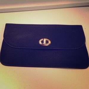 100% Authentic Christian Dior black clutch