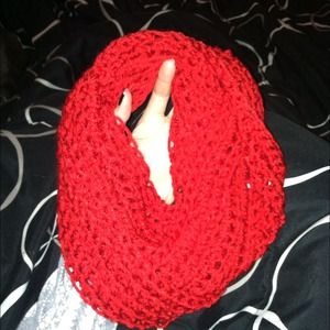 Custom Red Infinity Scarf