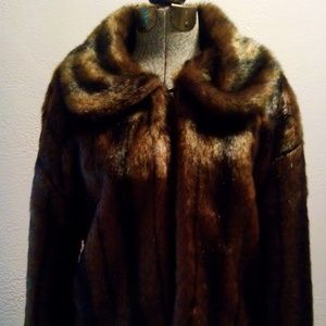 Faux Fur Brown Coat M/L