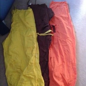 Brown yellow and orange hip hop pants