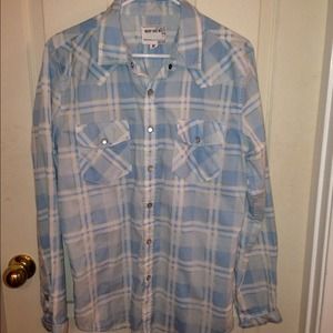 Men's baby blue dress shirt