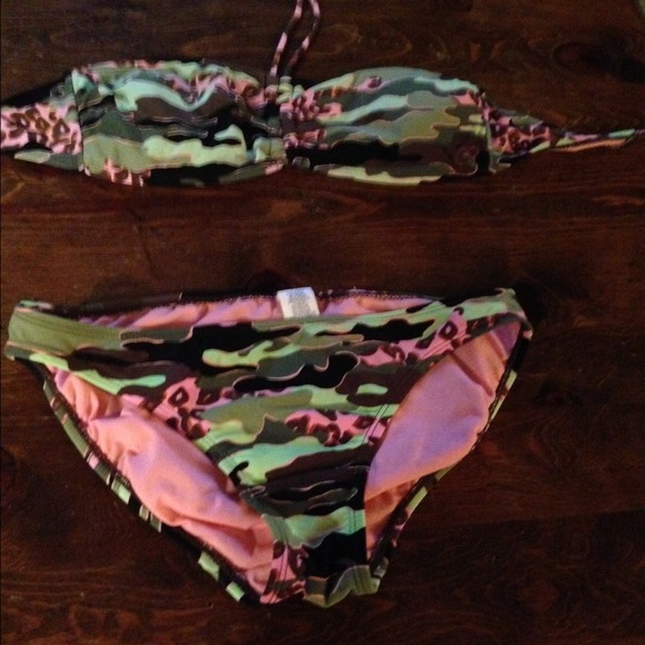 Camo print bathing suit BUNDLE