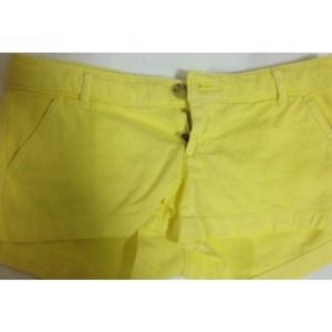 Bright yellow shorts