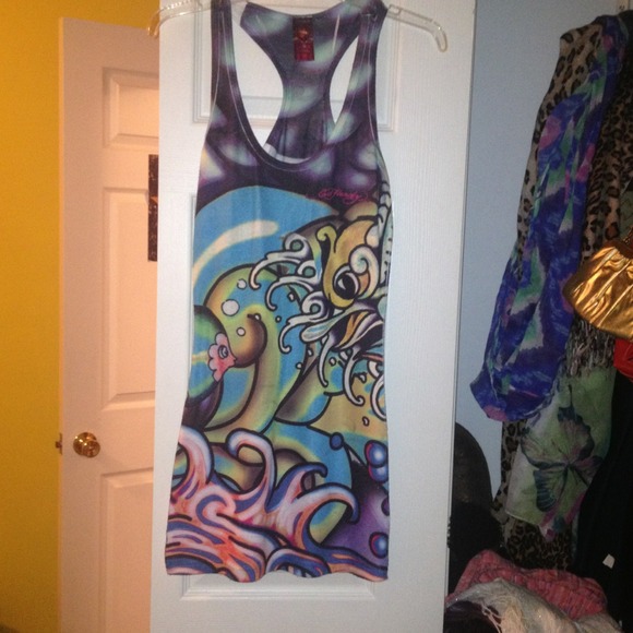 Ed Hardy fitted dress