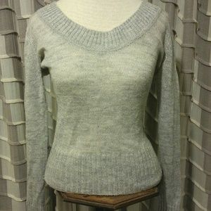 -BUNDLED- Express Sparkling Silver & Lime Sweater