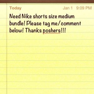 Nike shorts needed!