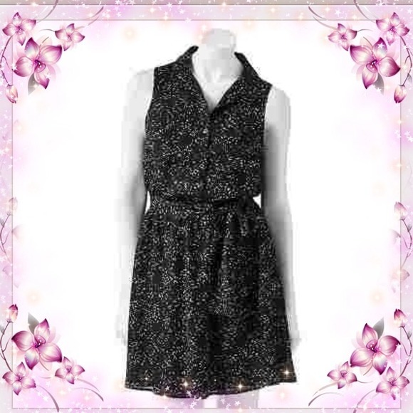 Confetti print dress