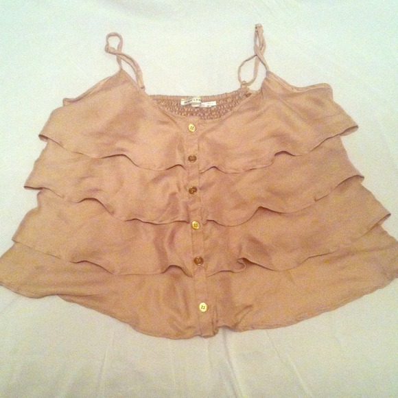 ✋🚫BUNDLED🚫✋Tan Spaghetti Strap Top