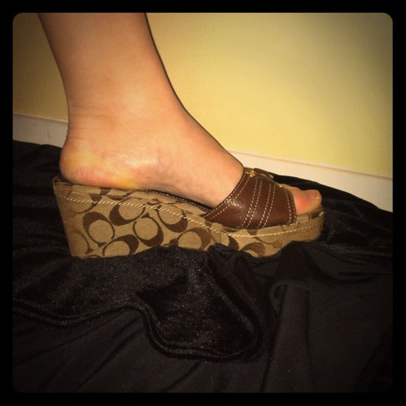 Coach wedges!