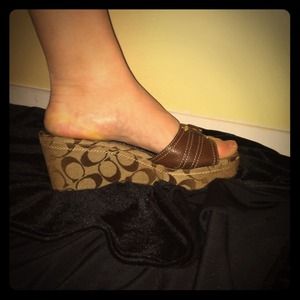 Coach wedges!